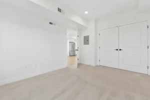 Entry hallway leading to the kitchen at 55 Monk St