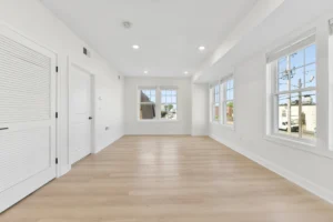 Living area with natural light at 55 Monk St